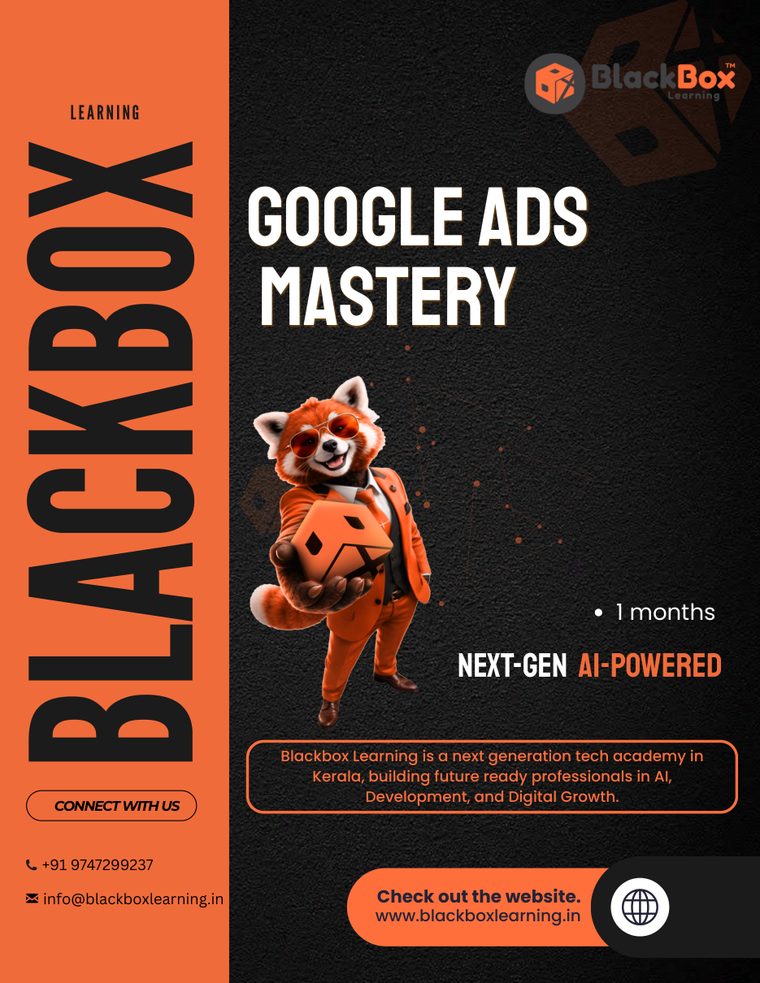 Google Ads Mastery brochure - page 1