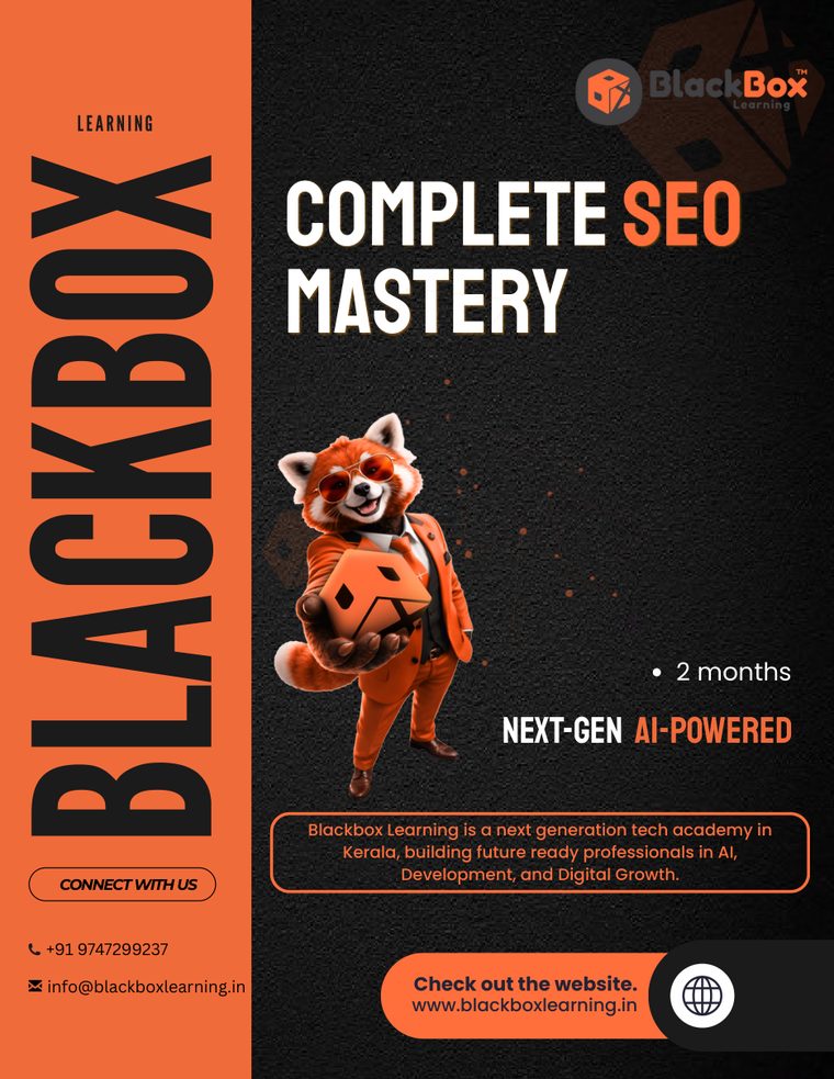 SEO Mastery brochure - page 1
